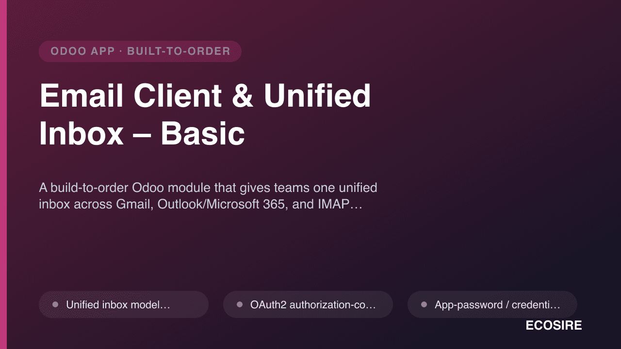 Email Client & Unified Inbox – Basic