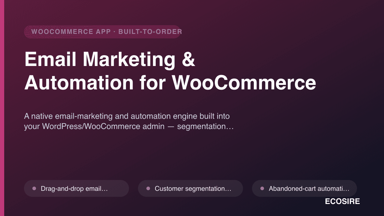 Email Marketing & Automation for WooCommerce