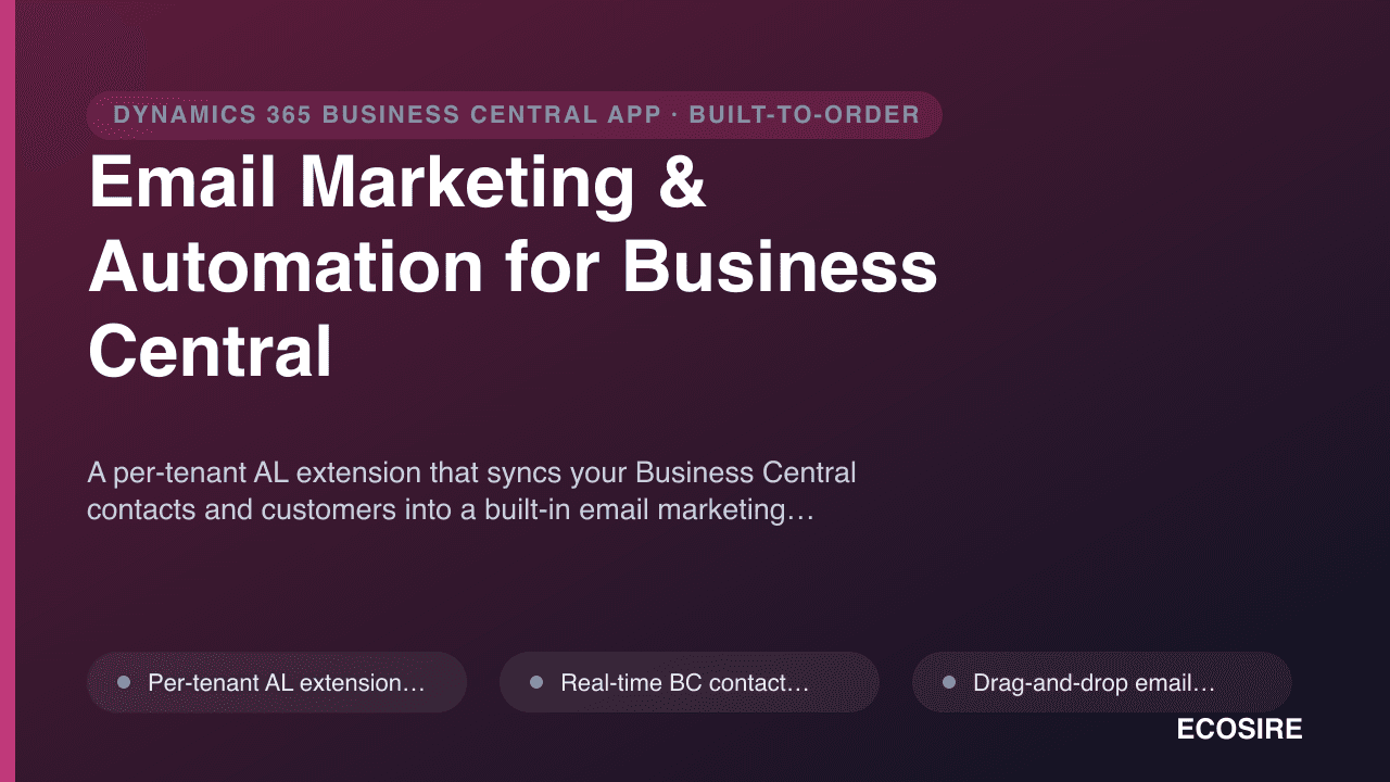 Email Marketing & Automation for Business Central