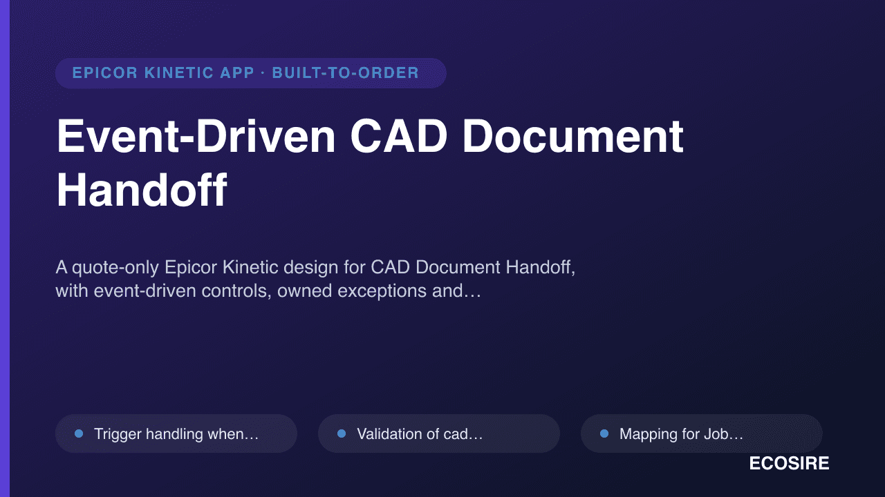 Event-Driven CAD Document Handoff