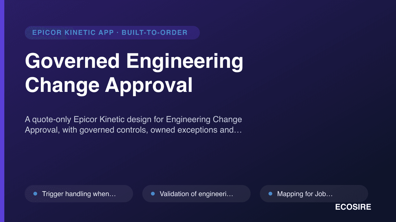 Governed Engineering Change Approval