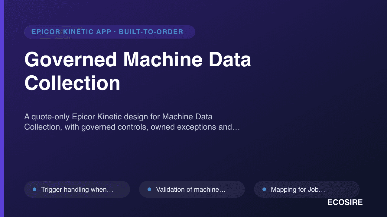Governed Machine Data Collection