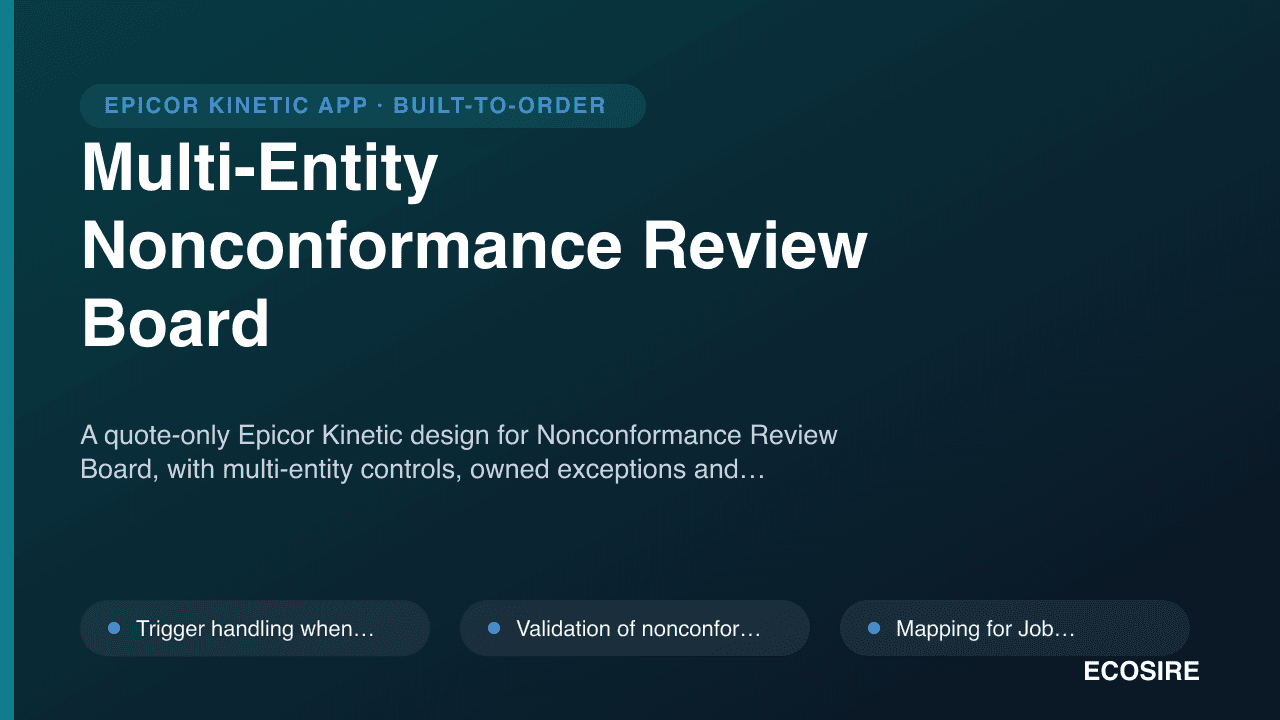 Multi-Entity Nonconformance Review Board