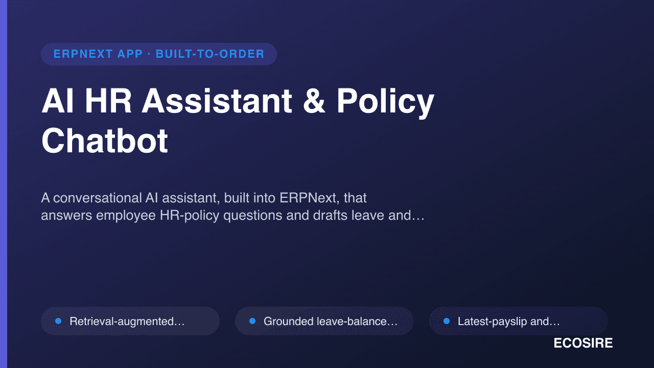 AI HR Assistant & Policy Chatbot