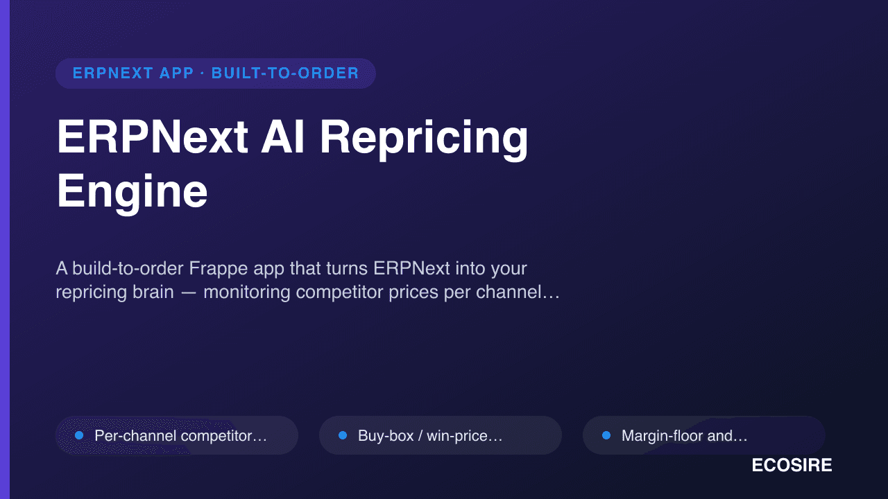 ERPNext AI Repricing Engine