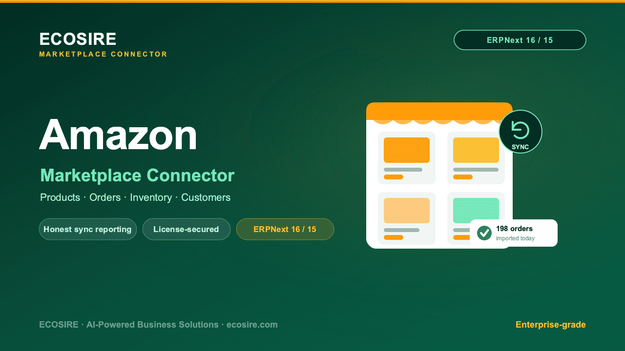 Amazon Store Management (ERPNext)
