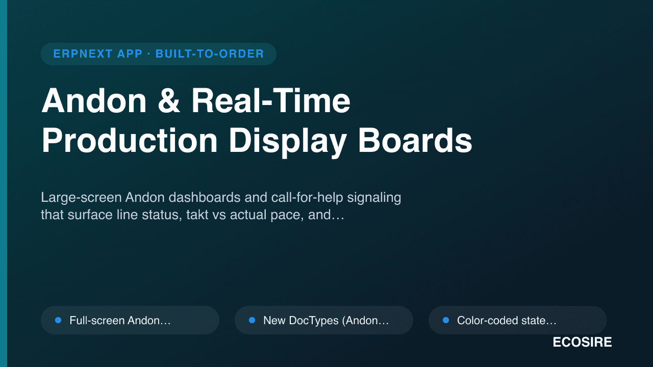 Andon & Real-Time Production Display Boards