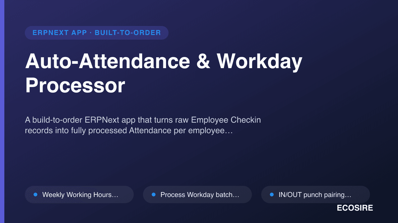 Auto-Attendance & Workday Processor