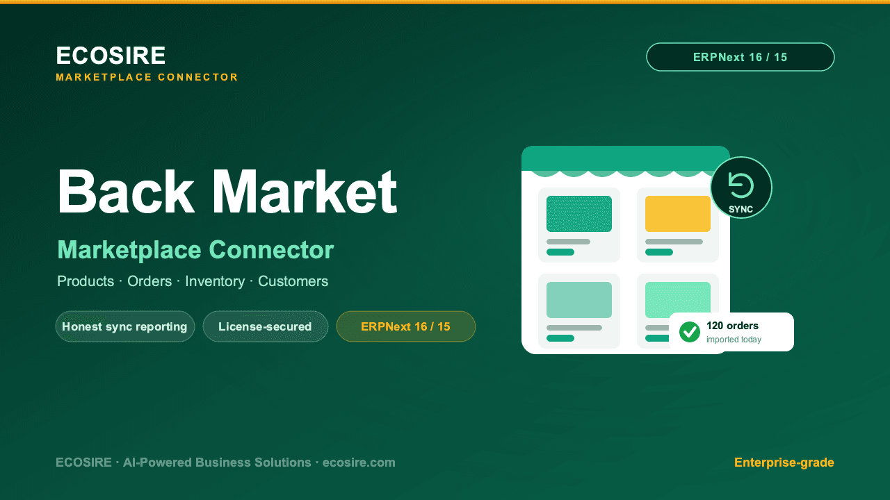 BackMarket Store Management (ERPNext)