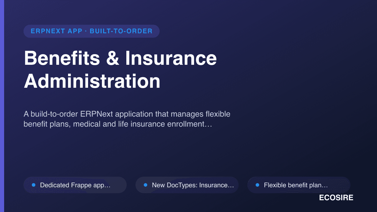 Benefits & Insurance Administration