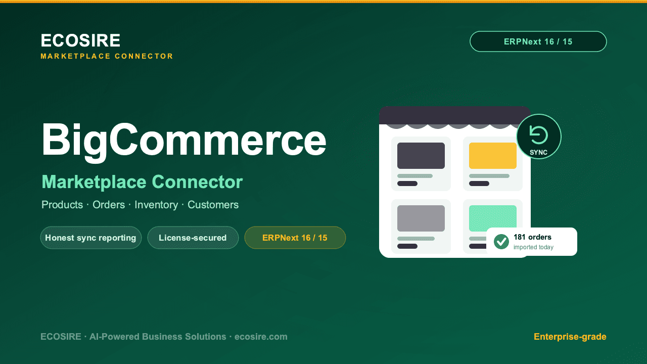 BigCommerce Store Management (ERPNext)