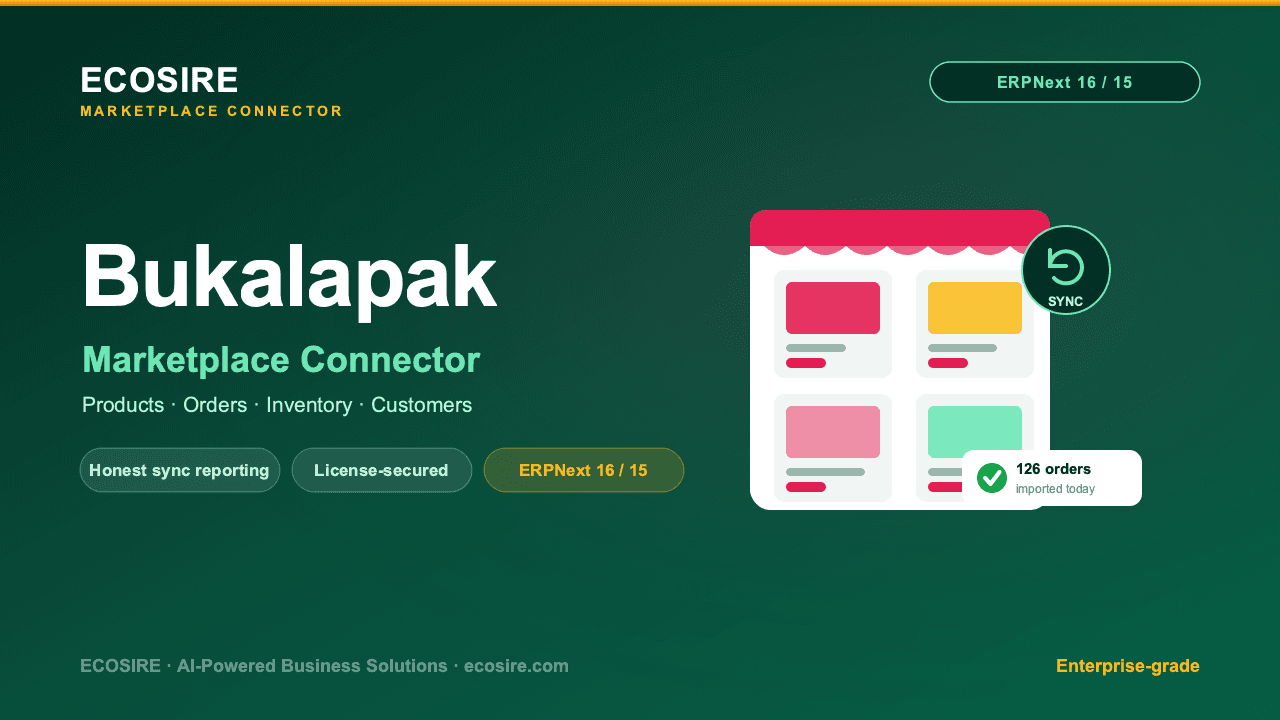 Bukalapak Store Management (ERPNext)