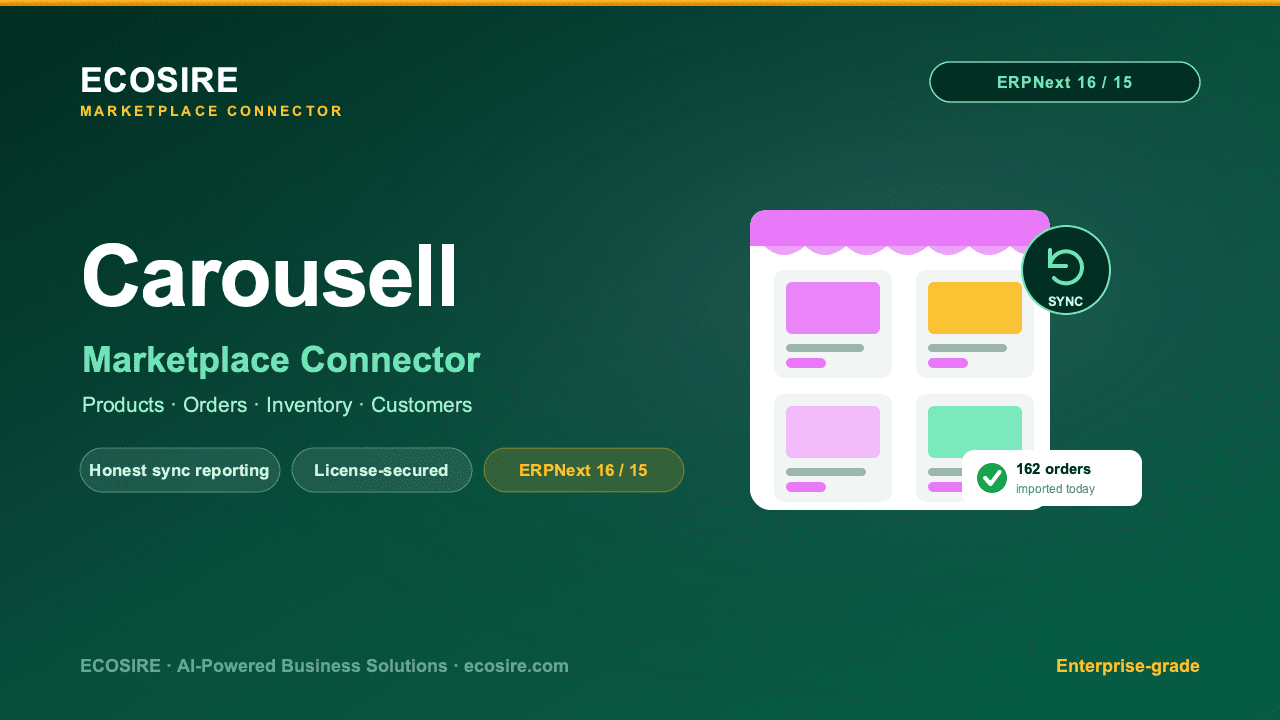 Carousell Store Management (ERPNext)