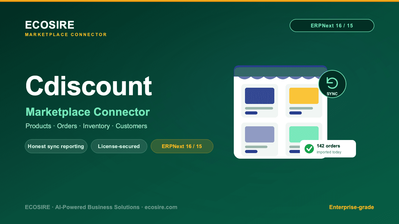 Cdiscount Store Management (ERPNext)
