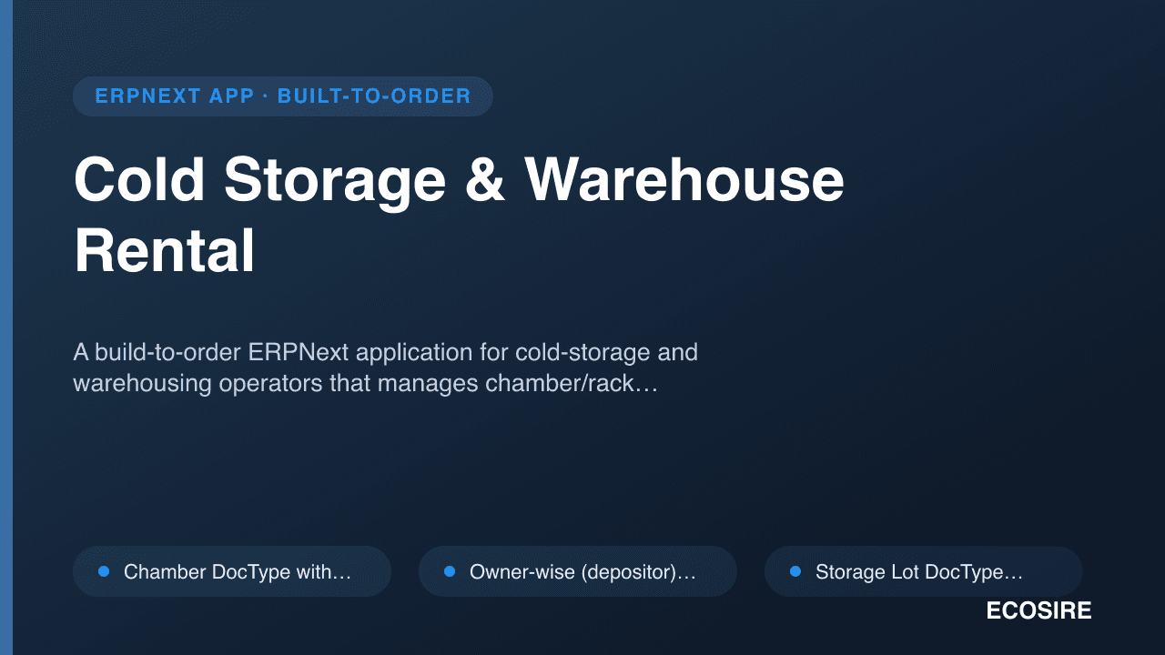 Cold Storage & Warehouse Rental