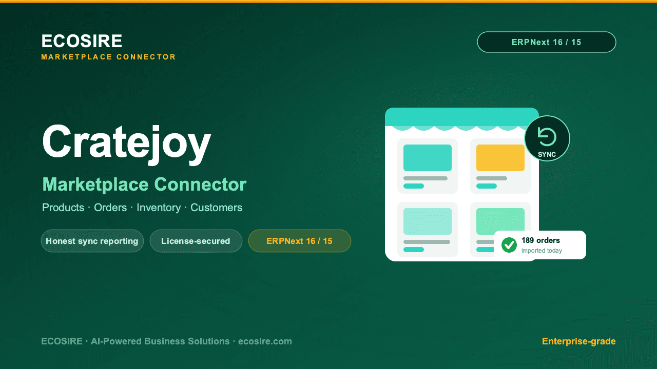 Cratejoy Store Management (ERPNext)