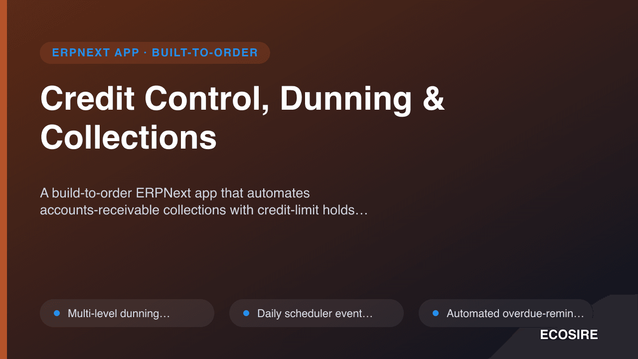 Credit Control, Dunning & Collections
