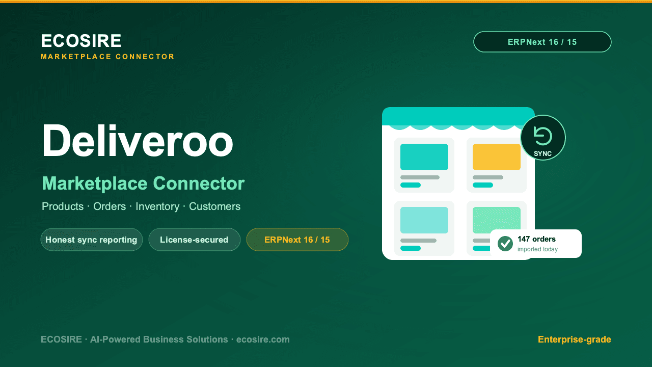 Deliveroo Store Management (ERPNext)