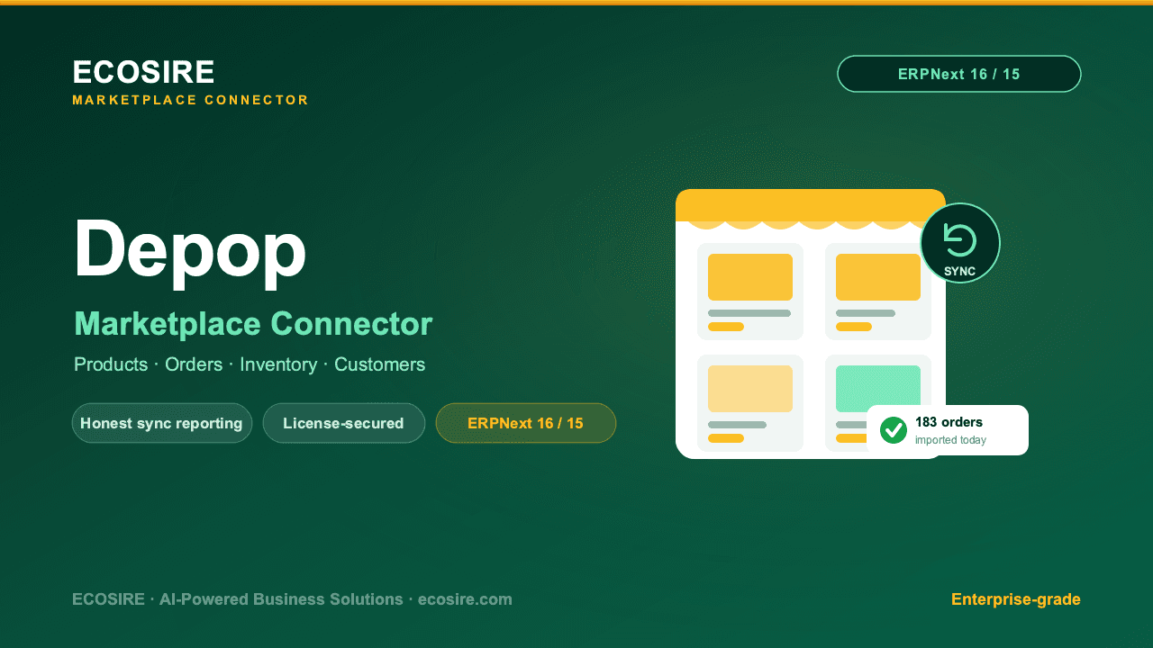 Depop Store Management (ERPNext)