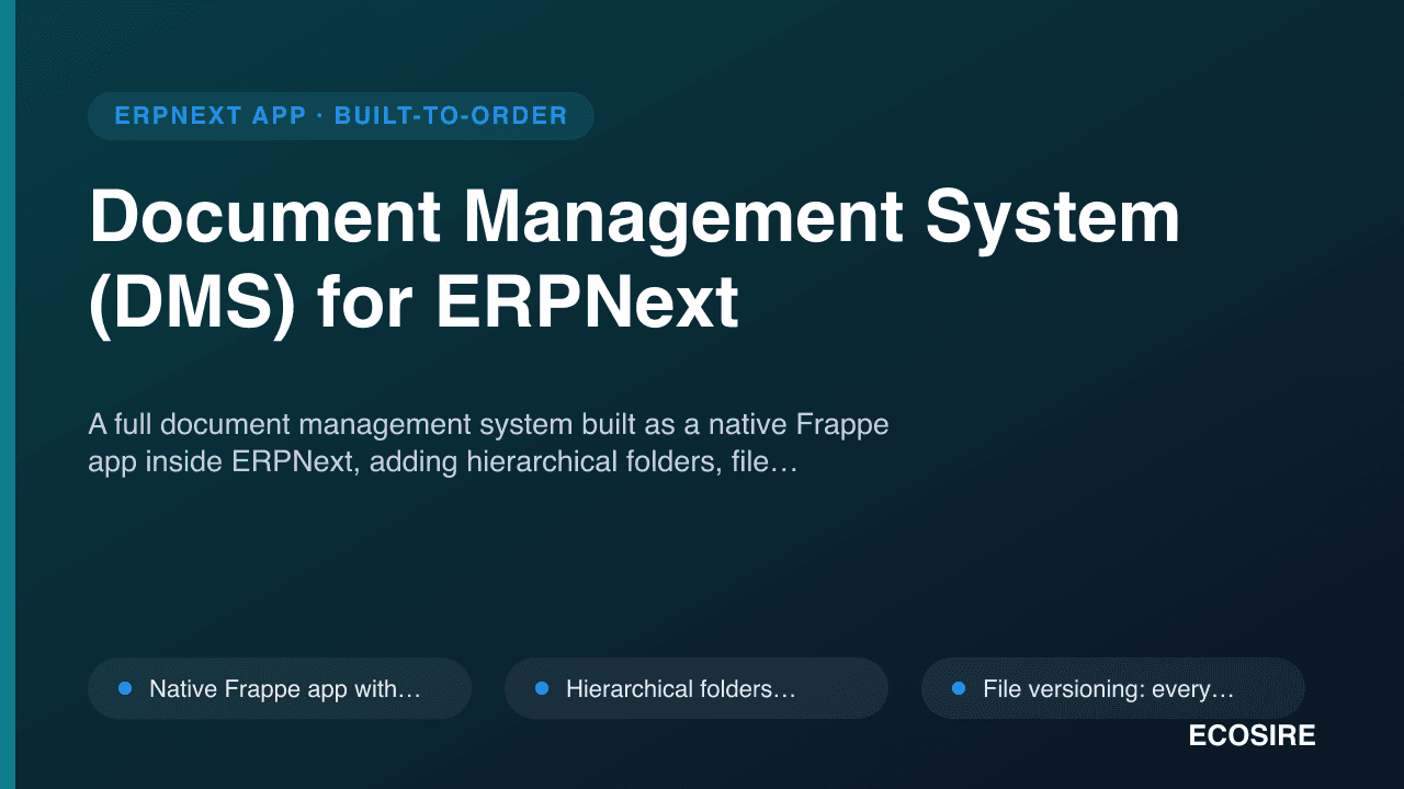 Document Management System (DMS) for ERPNext