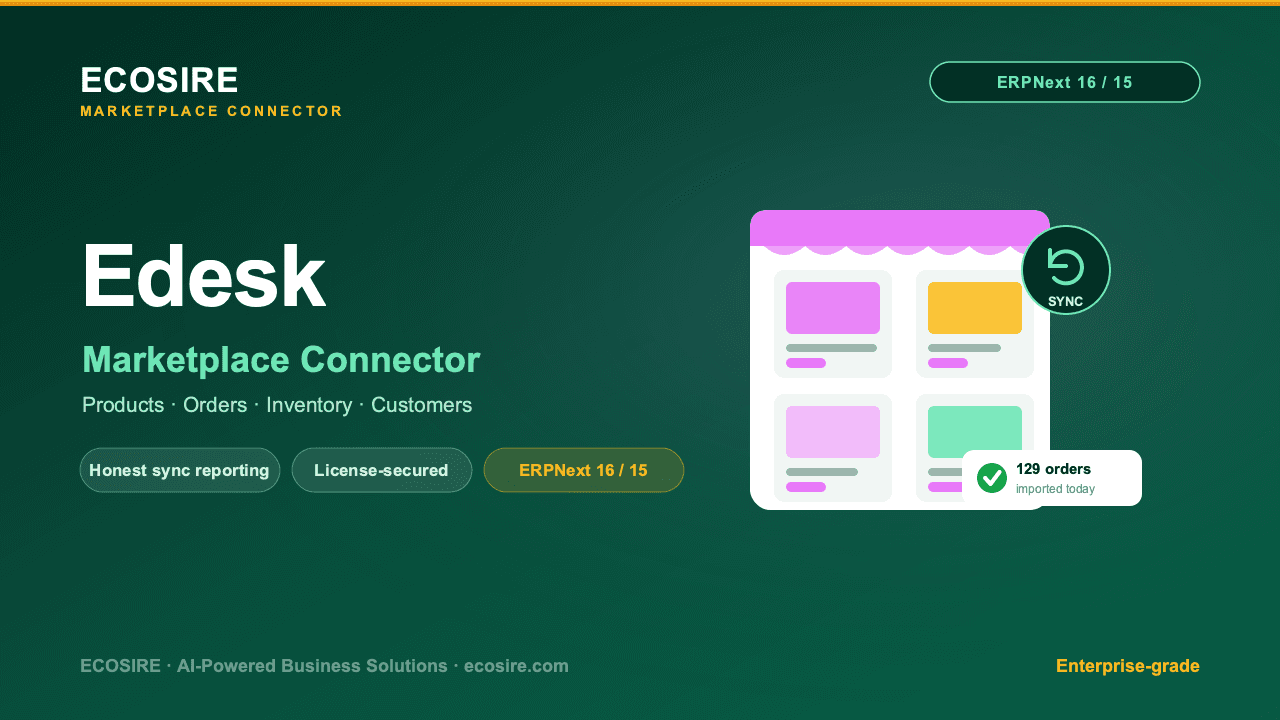 Edesk Store Management (ERPNext)