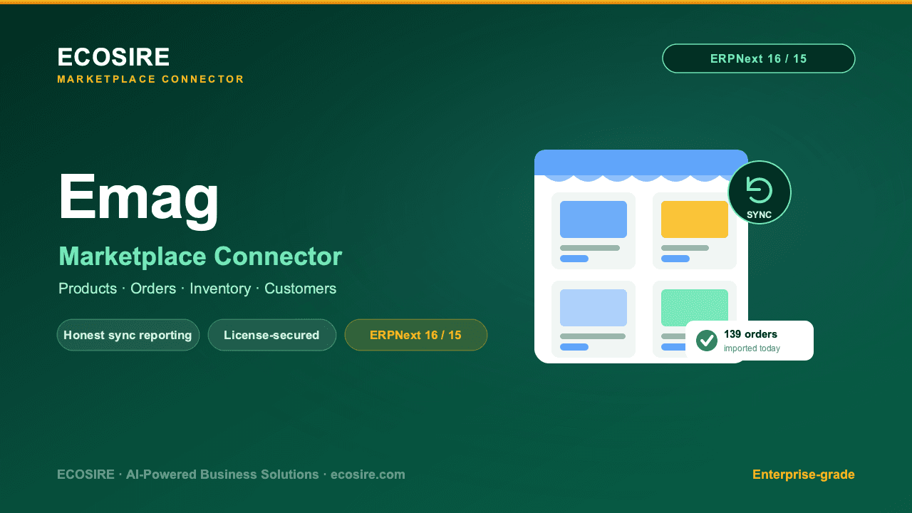 Emag Store Management (ERPNext)