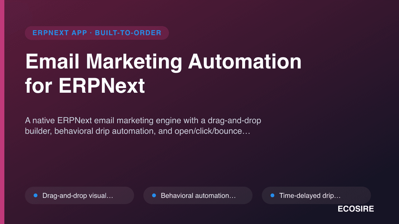 Email Marketing Automation for ERPNext