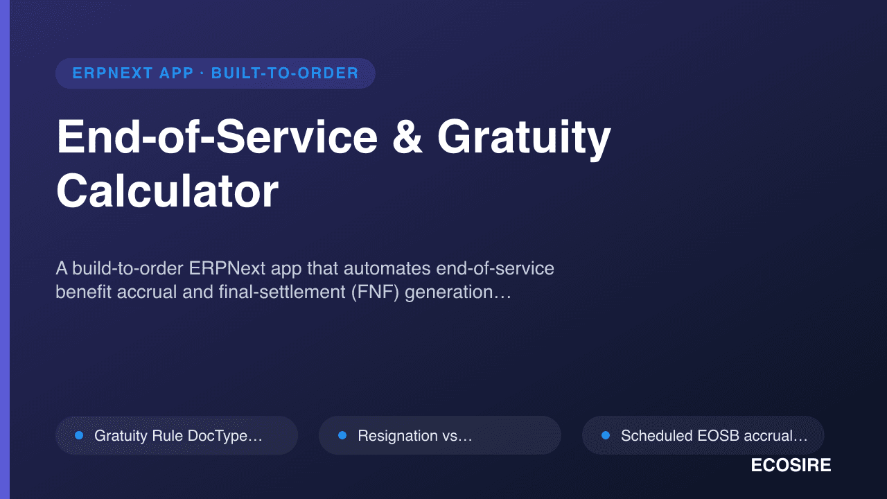 End-of-Service & Gratuity Calculator