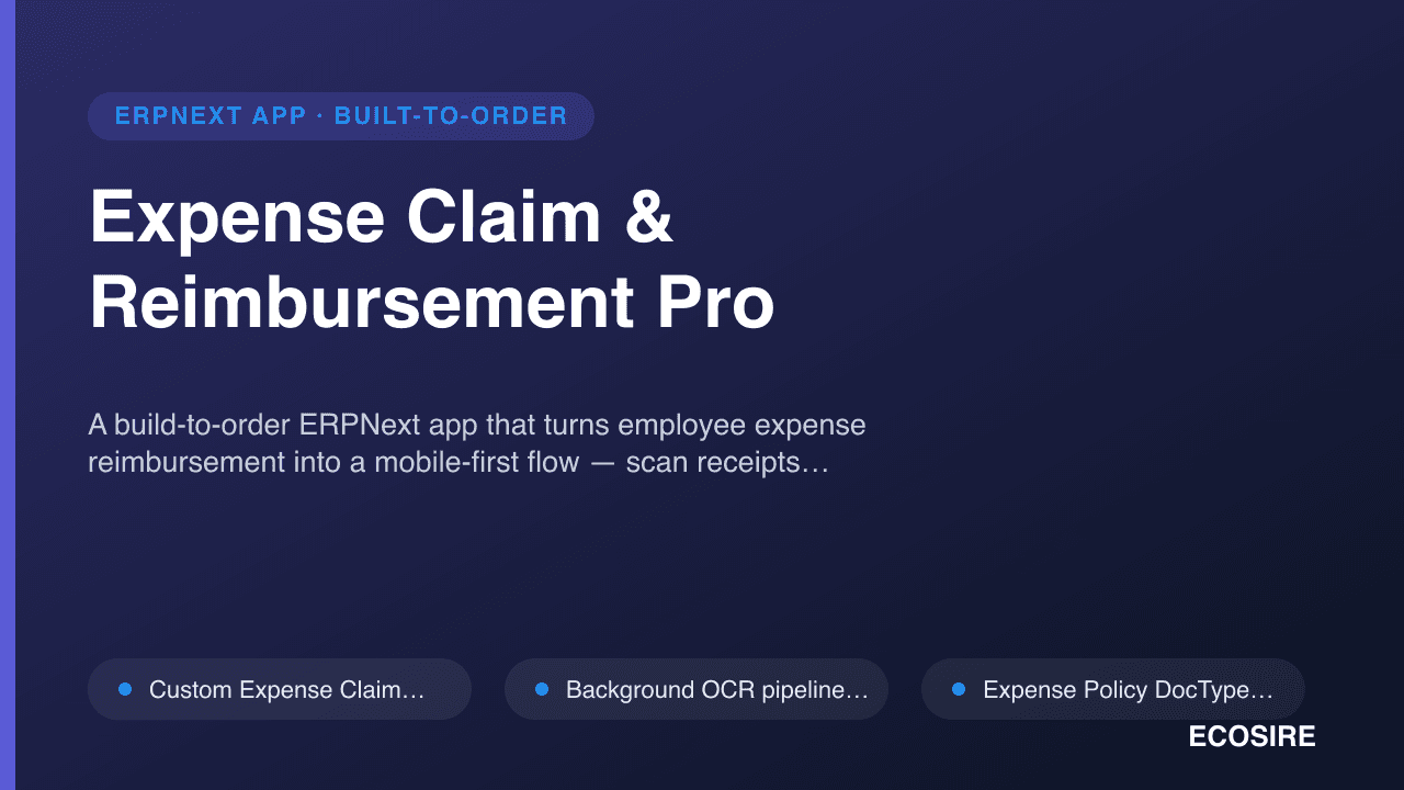 Expense Claim & Reimbursement Pro