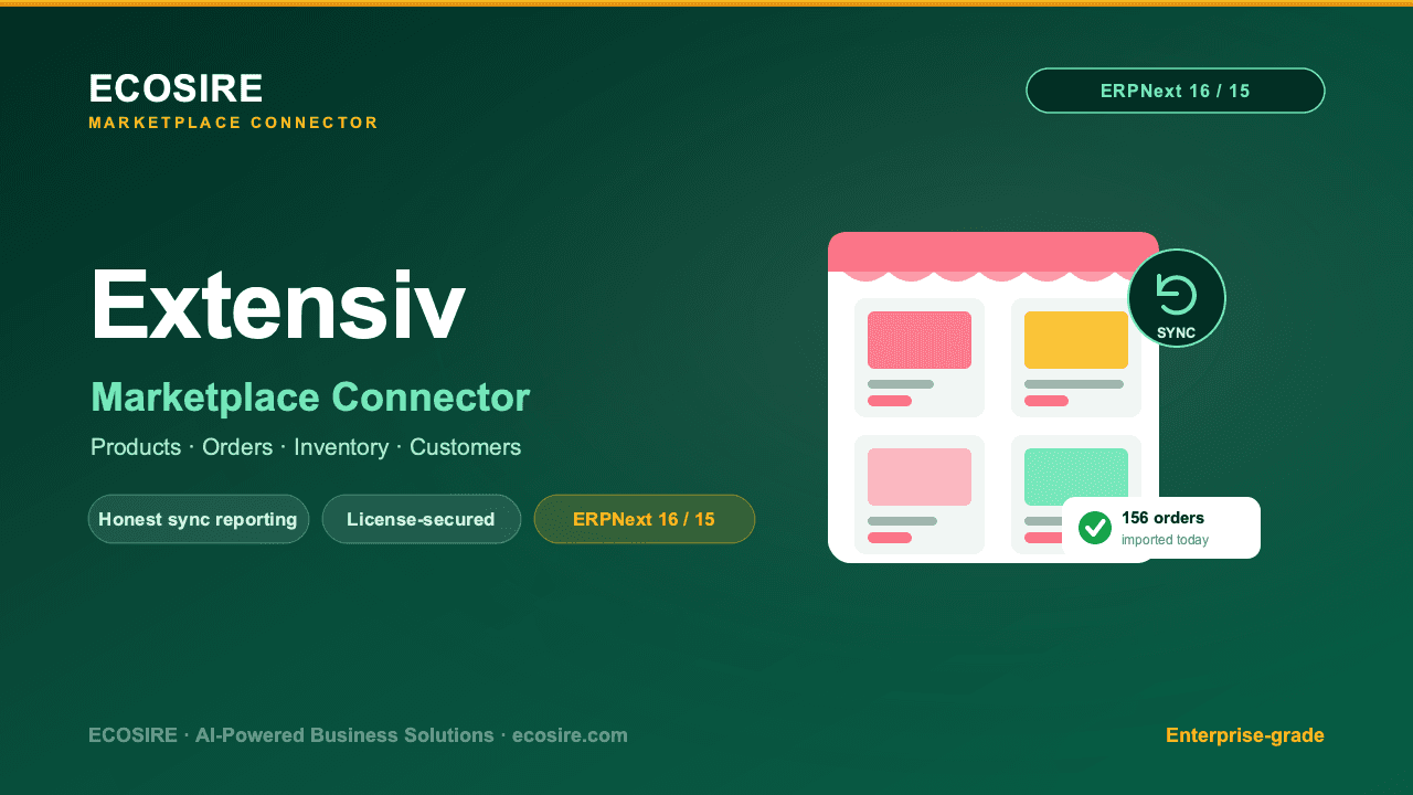 Extensiv Store Management (ERPNext)