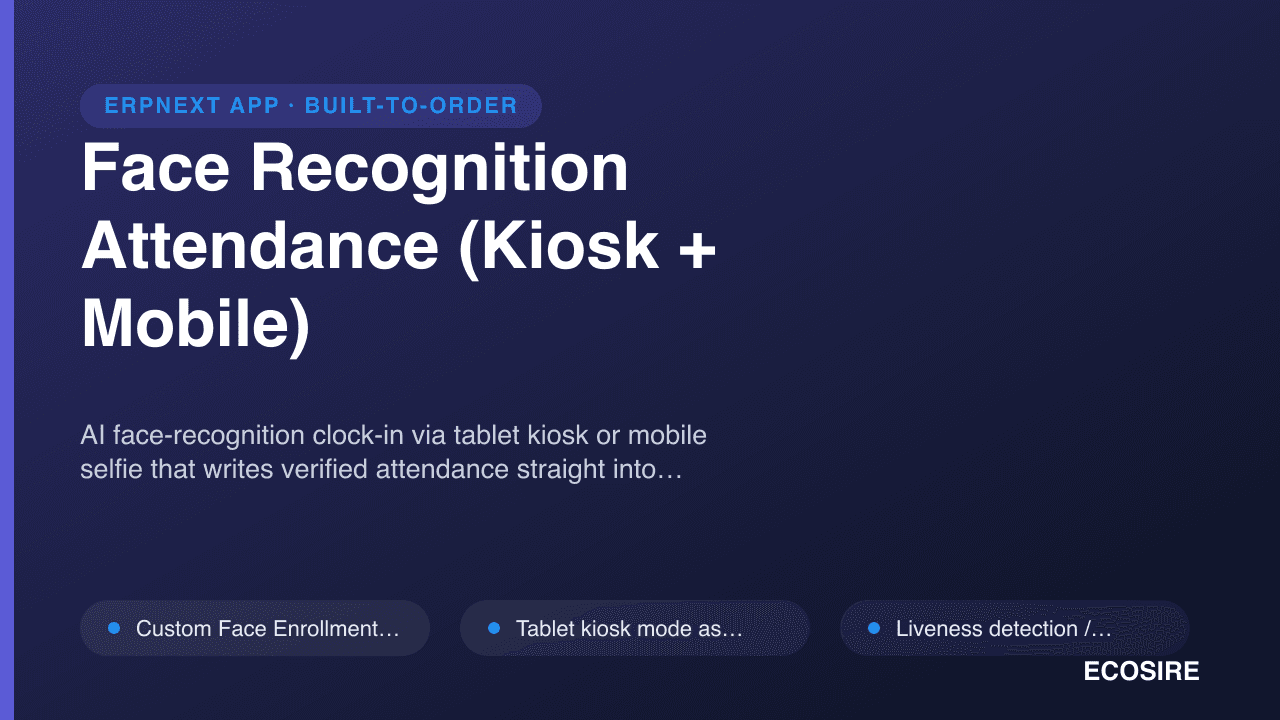 Face Recognition Attendance (Kiosk + Mobile)