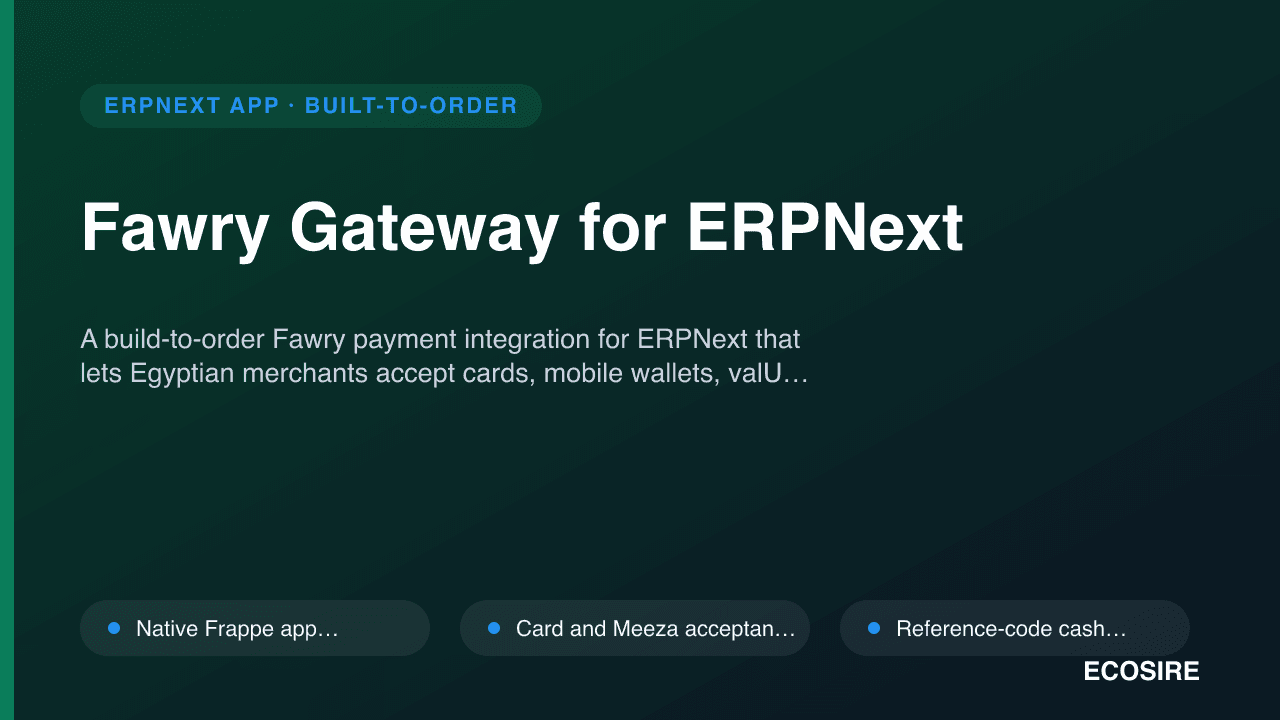 Fawry Gateway for ERPNext