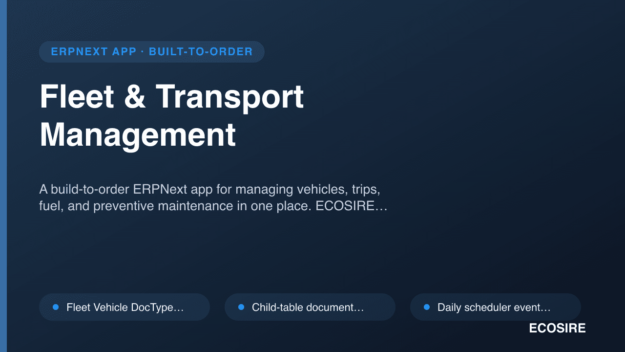 Fleet & Transport Management