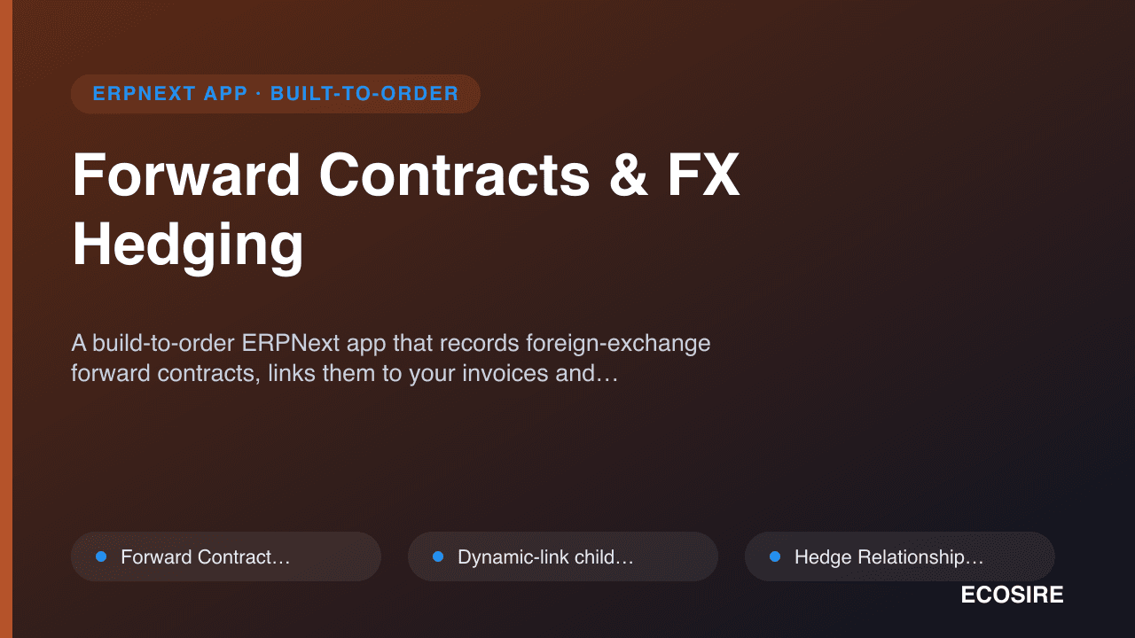Forward Contracts & FX Hedging