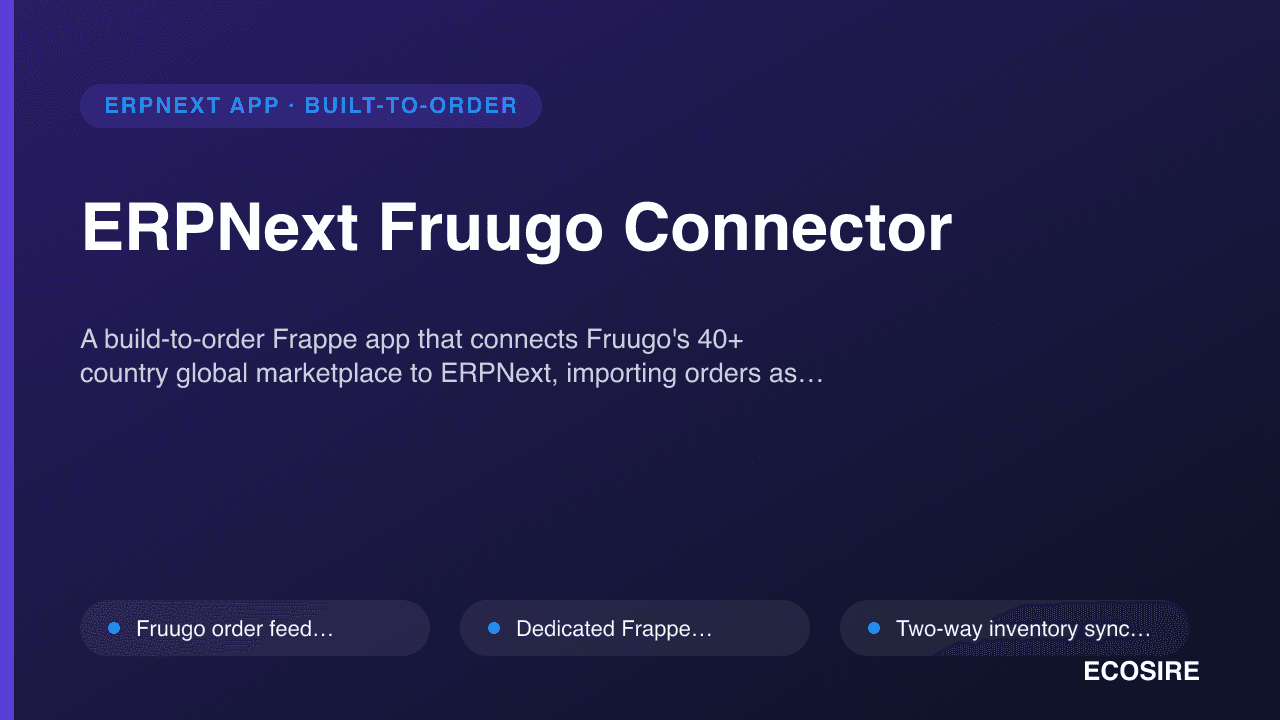 ERPNext Fruugo Connector