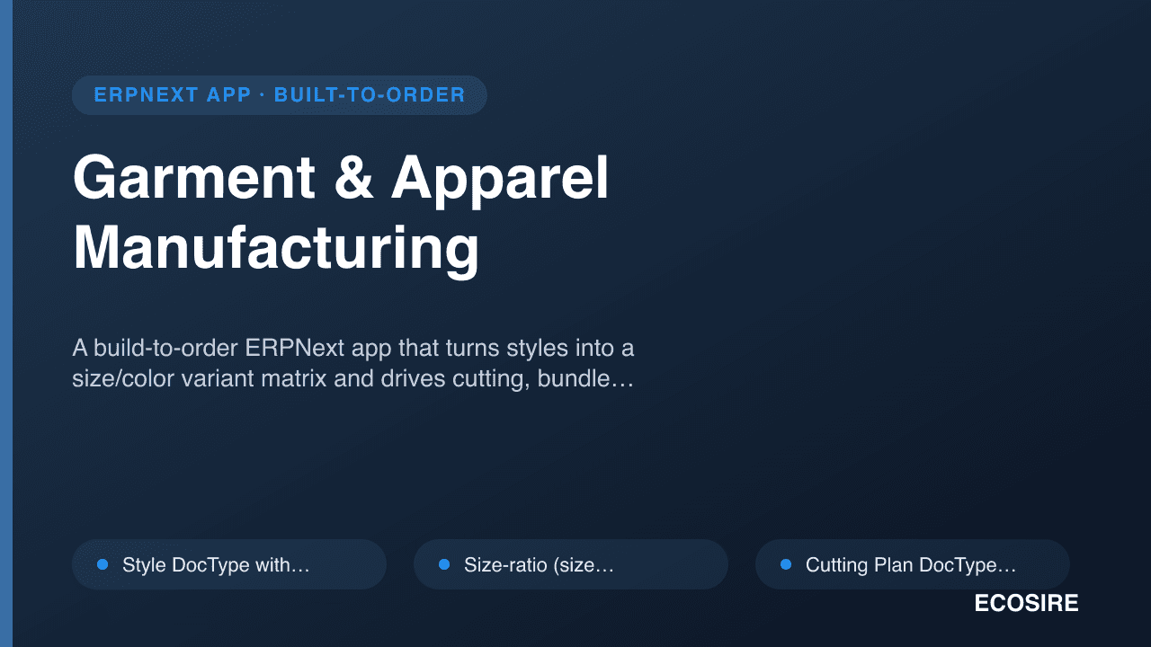 Garment & Apparel Manufacturing