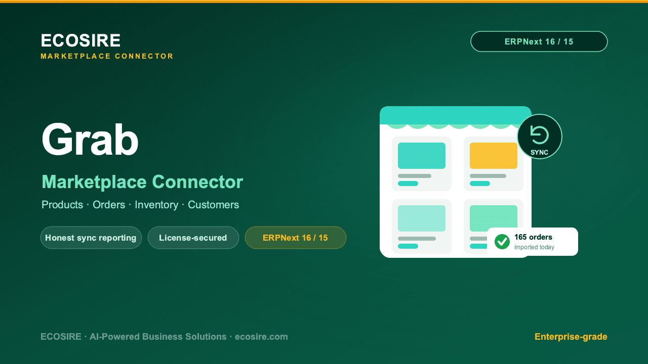 Grab Store Management (ERPNext)