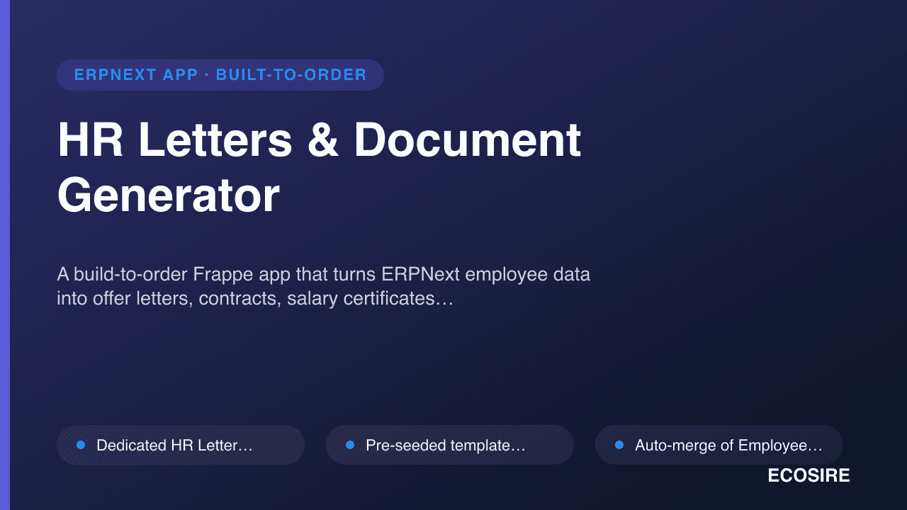 HR Letters & Document Generator