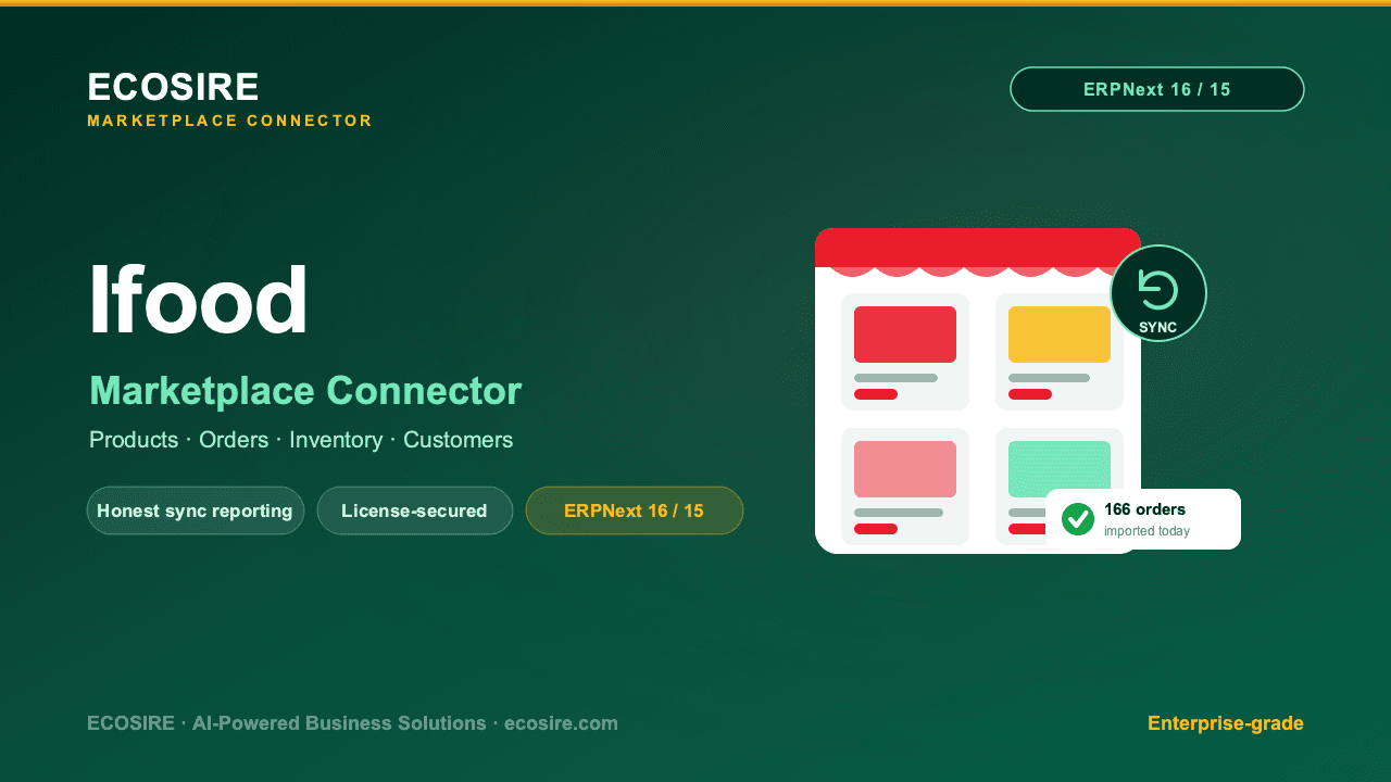 Ifood Store Management (ERPNext)