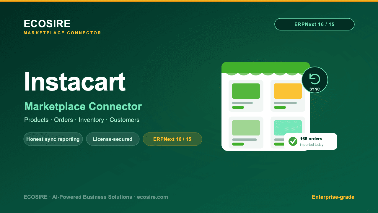 Instacart Store Management (ERPNext)
