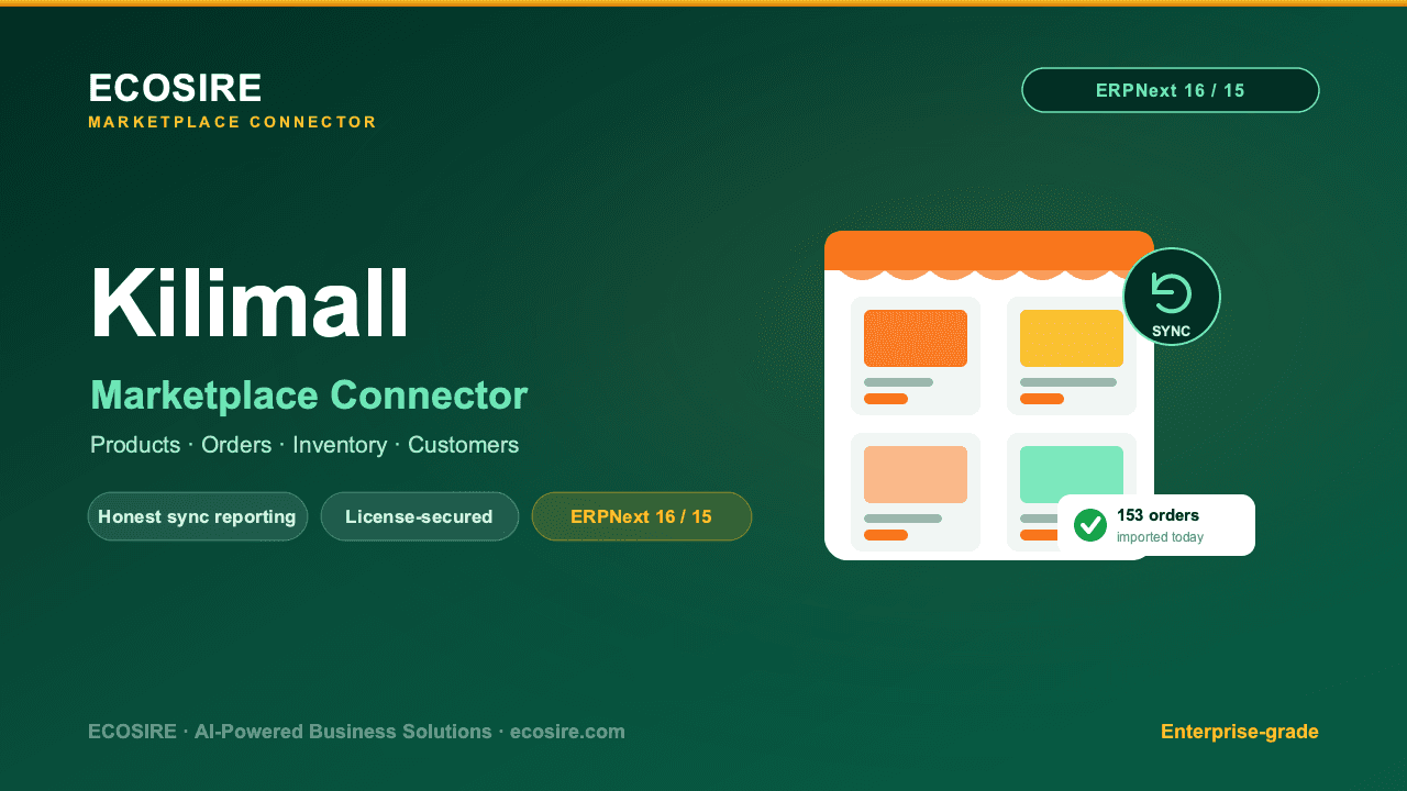 Kilimall Store Management (ERPNext)
