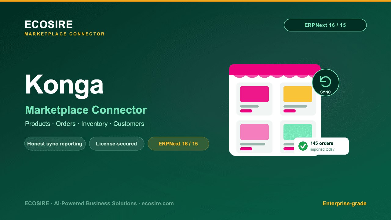 Konga Store Management (ERPNext)