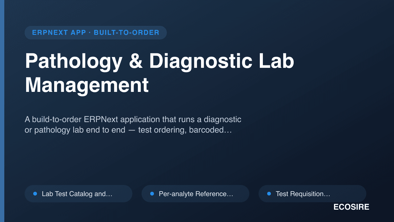 Pathology & Diagnostic Lab Management