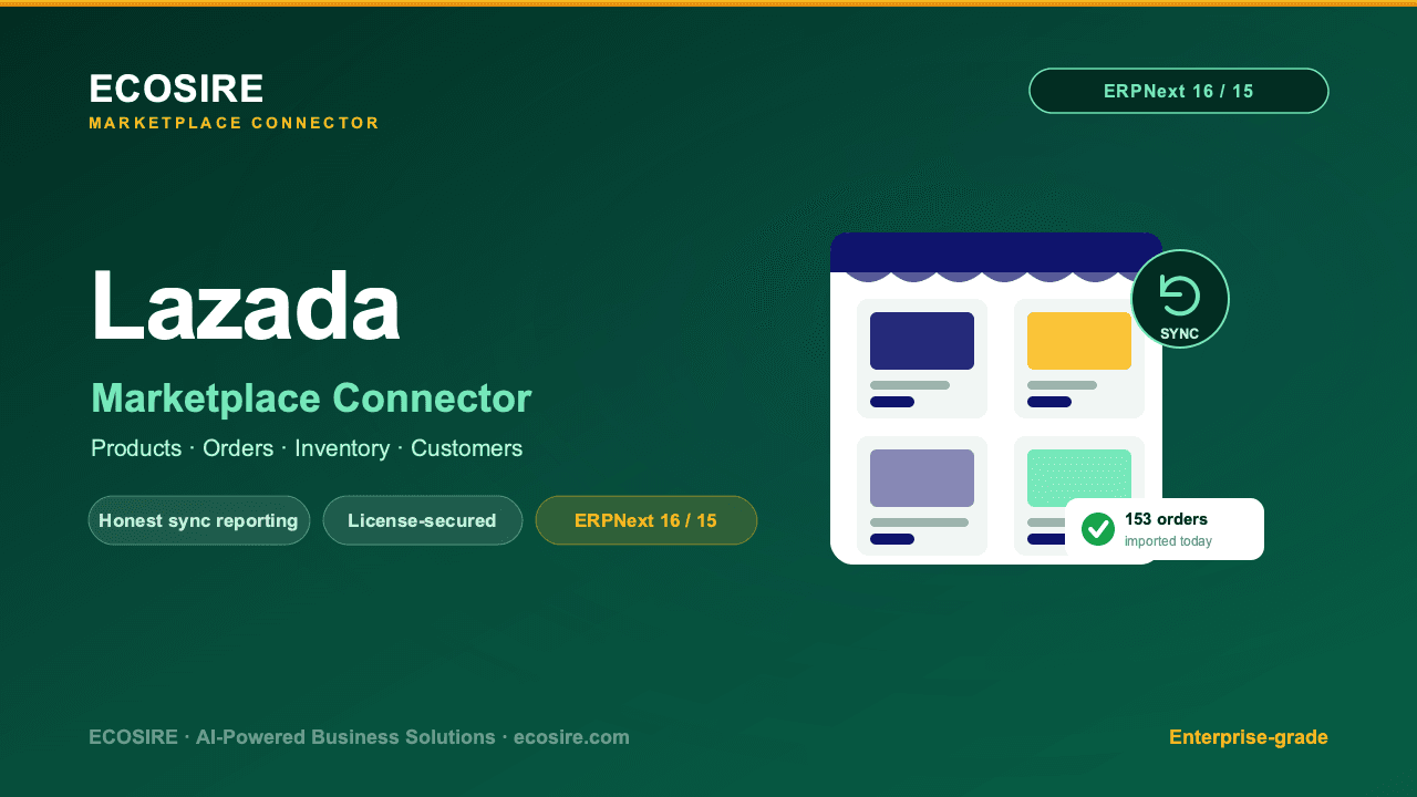 Lazada Store Management (ERPNext)