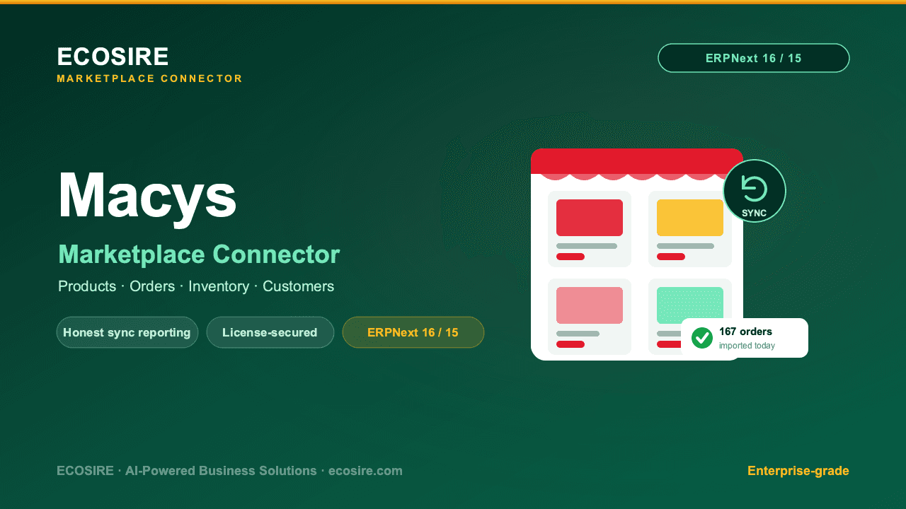 Macys Store Management (ERPNext)