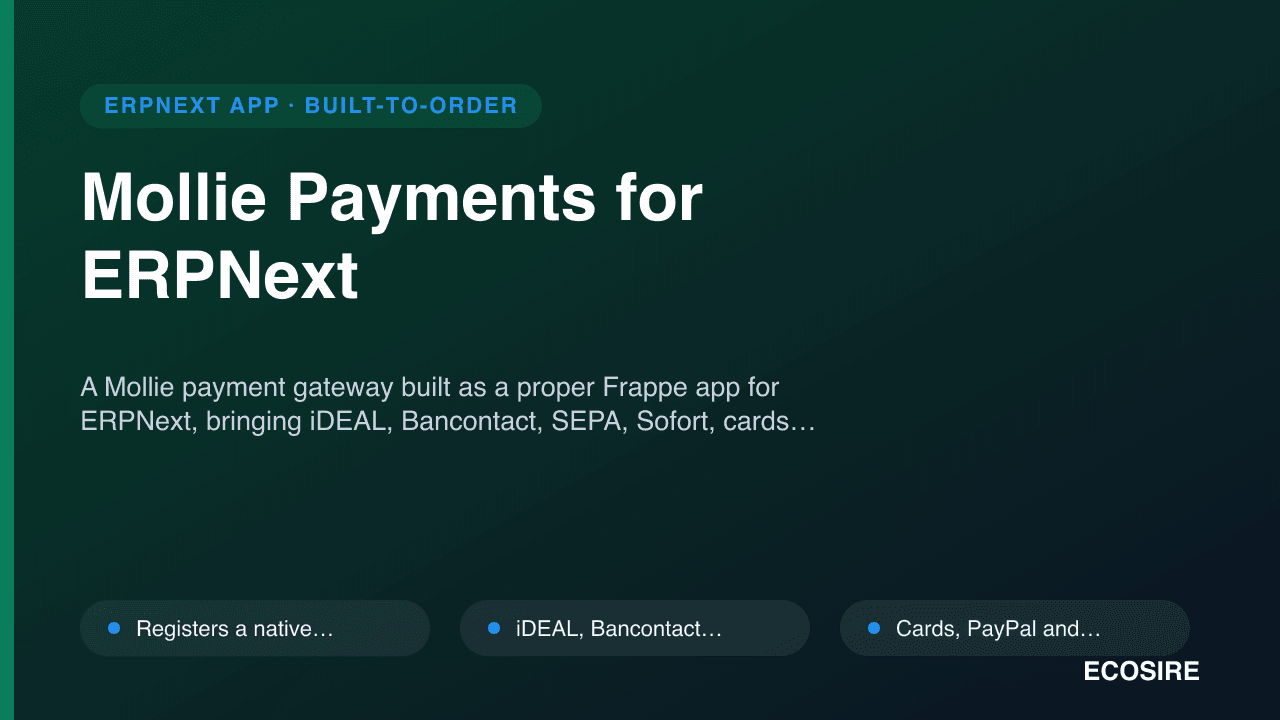 Mollie Payments for ERPNext