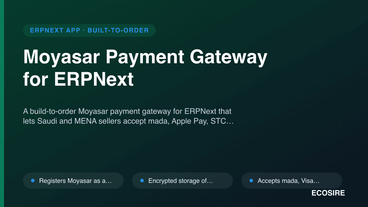 Moyasar Payment Gateway for ERPNext