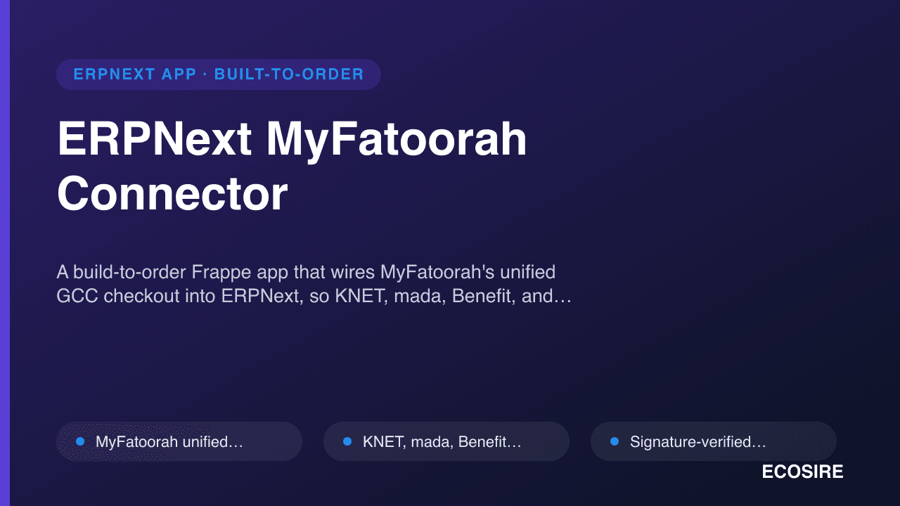ERPNext MyFatoorah Connector