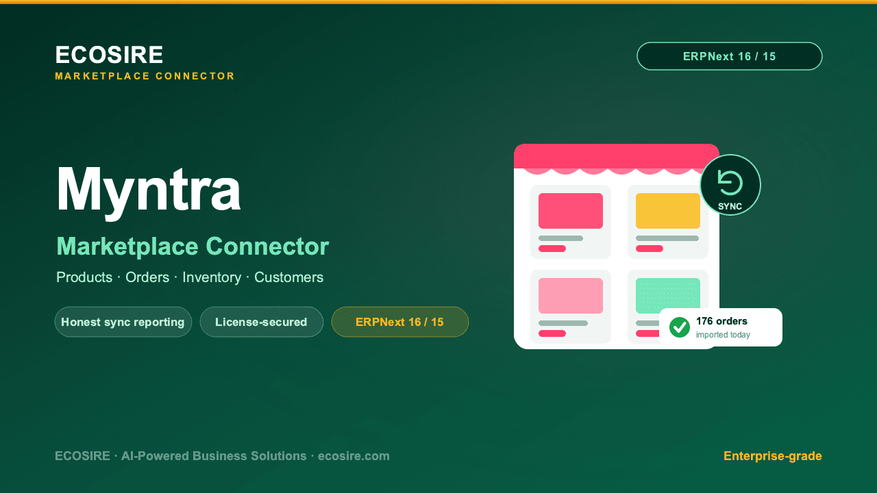Myntra Store Management (ERPNext)