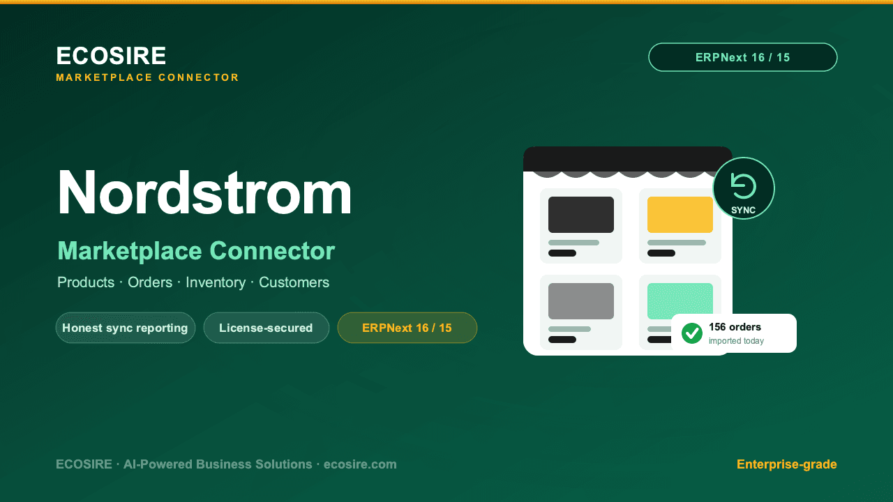Nordstrom Store Management (ERPNext)
